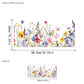 ✨DERNIER JOUR -50 % DE RÉDUCTION ! 💐Lot de stickers vitrophanie bouquet de fleurs coloré 🖼️