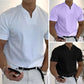💎 50% DE RÉDUCTION ! 💎 Chemise de Sport à Manches Courtes pour Hommes – Col en V, Confortable & Disponible jusqu'au 5XL 👕✨