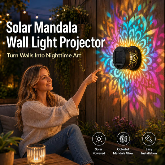 ✨🌙 -50% | Lampe Solaire Extérieure à Projection – Lanterne Cylindrique en Métal pour Jardin, Terrasse et Cour, Étanche
