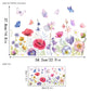 ✨DERNIER JOUR -50 % DE RÉDUCTION ! 💐Lot de stickers vitrophanie bouquet de fleurs coloré 🖼️