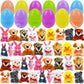 🐣 Porte-clés animalier avec coquille d'œuf – porte-clés en peluche comme cadeau de Pâques pour les enfants 🎁