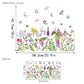 ✨DERNIER JOUR -50 % DE RÉDUCTION ! 💐Lot de stickers vitrophanie bouquet de fleurs coloré 🖼️