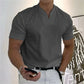 💎 50% DE RÉDUCTION ! 💎 Chemise de Sport à Manches Courtes pour Hommes – Col en V, Confortable & Disponible jusqu'au 5XL 👕✨