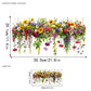 ✨DERNIER JOUR -50 % DE RÉDUCTION ! 💐Lot de stickers vitrophanie bouquet de fleurs coloré 🖼️