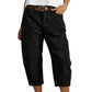 📢 Mi-saison : −50 % – ne ratez pas cette offre ! ⏰Capri cargo décontractées pour femme – pantalons 3/4 confortables avec multiples poches, parfaites pour le quotidien, les voyages et l'été ☀️
