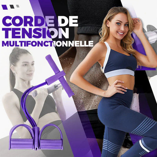 Bande de résistance multifonctionnelle – Pédale pour les pieds, entraînement des abdominaux & exercices pour les jambes 💪🏋️‍♀️