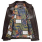 📢 50 % DE RÉDUCTION !! ⏰ Veste Chaude en Cuir pour Homme – Doublure en Peluche, Col Montant & Multiples Poches 🖤