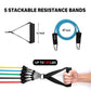 💪 50% DE RÉDUCTION 📢 Kit bandes de résistance 12 pièces – 10-100 LBS, latex naturel & mallette transport – Parfait pour home gym ou fitness nomade – entraînement complet partout 🏅
