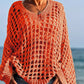 ☕Pull en maille ajourée femme, coupe ample, manches longues, style décontracté et polyvalent🛍️