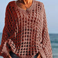 ☕Pull en maille ajourée femme, coupe ample, manches longues, style décontracté et polyvalent🛍️