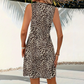 🐆 PROMO LIMITÉE 50% DE RÉDUCTION ! 💥 Robe Mini Léopard Col V – Imprimé Audacieux, Coupe Flatteuse, Look Féminin ✨