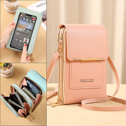 🎉👜50% de réduction ! Sac bandoulière tactile pour femme – Chargeur smartphone, antivol et résistant à l'eau
