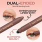 👁️Ombre à paupières et eye-liner 2 en 1 avec pinceau mélangeur