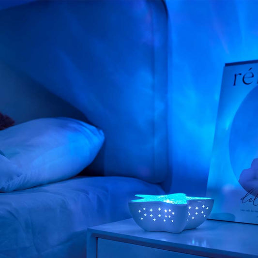 Offre Spéciale Saint-Valentin -50% 💙 Veilleuse Marine Étoile de Mer – Lumière Bleue Relaxante à Effet Océan🌙✨