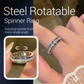 🌙 Bague Rotative en Acier Titane avec Zircone – Élégance, Confort & Anti-Stress 💍