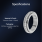 🌙 Bague Rotative en Acier Titane avec Zircone – Élégance, Confort & Anti-Stress 💍