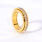🌙 Bague Rotative en Acier Titane avec Zircone – Élégance, Confort & Anti-Stress 💍