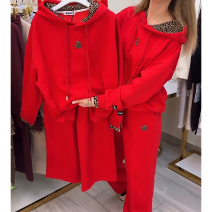 🐆 50% DE RÉDUCTION ! 🔥 Sweat à Capuche Décontracté pour Femme avec Doublure Léopard – Doublure Chaude, Imprimé Tendance & Quotidien 🛍️
