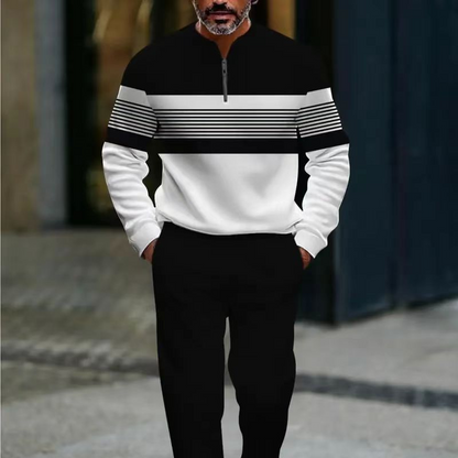 💎 50% DE RÉDUCTION ! 💎Ensemble homme avec imprimé graphique – Pull et pantalon