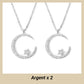 💝 Offre Saint-Valentin −50 %｜Collier délicat étoile & lune, pendentif scintillant au style poétique ✨🌙