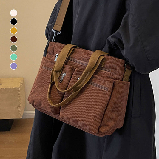 🤎 Sac à épaule élégant vintage – Unisexe, pratique et intemporel pour le quotidien