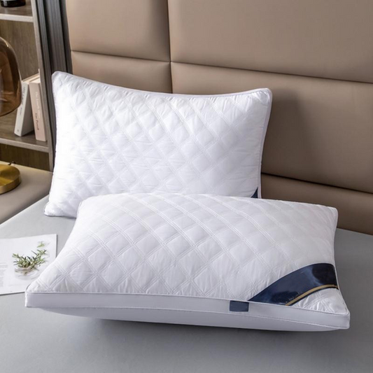 💤 Lot de 2 oreillers ergonomiques de style hôtel – Lavables et confortables pour un sommeil réparateur