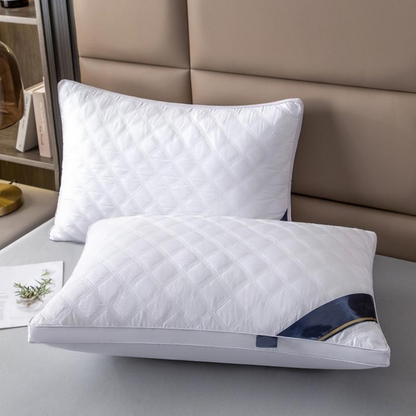 💤 Lot de 2 oreillers ergonomiques de style hôtel – Lavables et confortables pour un sommeil réparateur