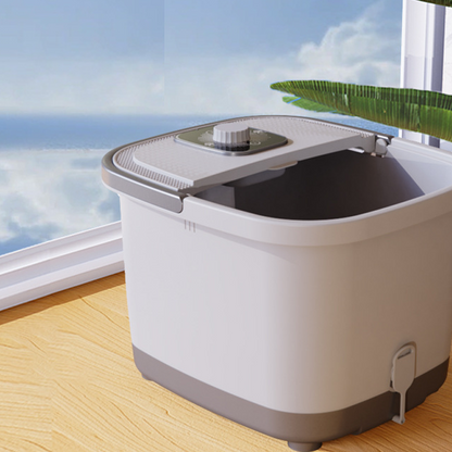 🛁🌡️ Bain de pieds automatique avec chaleur & massage – Entièrement automatique, massage à rouleaux pour des soins des pieds relaxants