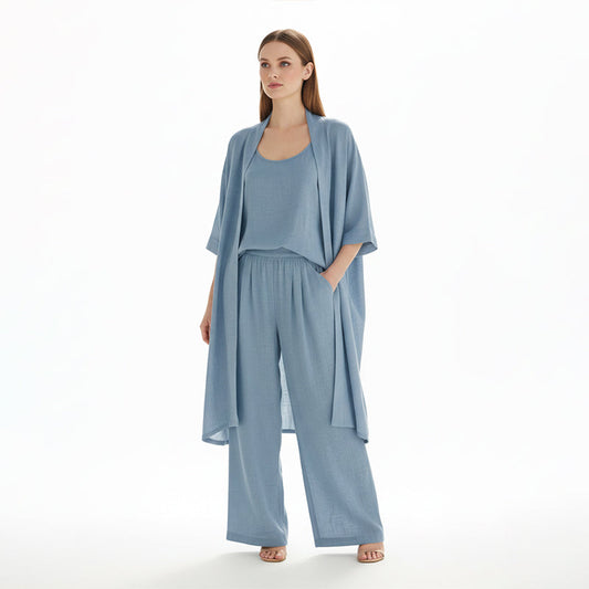 Ensemble de détente 3 pièces élégant à la coupe ample pour femme