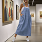 Robe salopette ample et décontractée pour femme avec poches