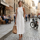 🌸🎉 -50% | Robe Vintage Femme en Coton et Lin avec Empiècements en Dentelle – Confortable, Élégante & Parfaite pour l'Été 2026