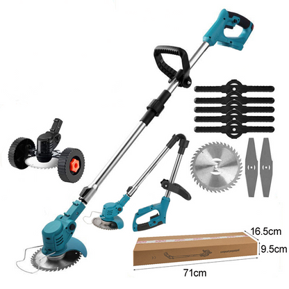 🔧🌿 Débroussailleuse à main 15 cm (6 pouces) sans fil pour jardin - Moteur sans balais/avec balais - Tondeuse à batterie légère pour bordures et petites surfaces