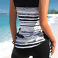 🏊‍♀️ Bedruckter zweiteiliger Tankini-Badeanzug für Damen