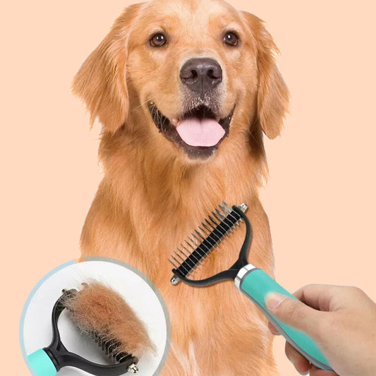 ✨🐾50 % de réduction🔥 Brosse de toilettage double face pour animaux de compagnie