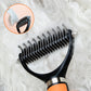 ✨🐾50 % de réduction🔥 Brosse de toilettage double face pour animaux de compagnie