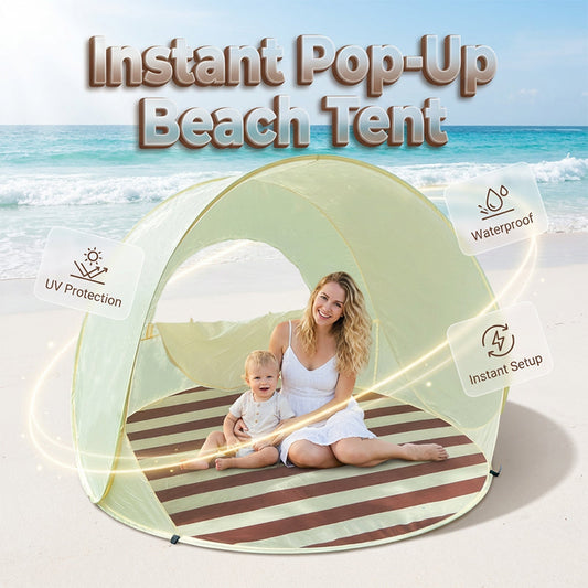 Tente de plage légère et pliable – Protection solaire facile à installer☀️🏖️