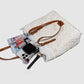 👜 PROMO LIMITÉE 55% DE RÉDUCTION ! 👒💃 Sac Fourre-Tout Élégant en Dentelle Blanche – Grand Compartiment, Bretelles Réglables 🔐