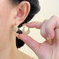 💎✨ PROMO FLASH : 50% DE RÉDUCTION ! Créoles Panier Tressées Dorées avec Perles Nacrées – Tressage Sculptural, Fermoir Charnière Sécurisé & Léger for une Élégance Raffinée au Quotidien ✨