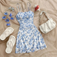 👗 50% DE RÉDUCTION 🌸 Robe dos nu en satin – fine bretelles, coupe courte décontractée – pour vacances à la mer ou soirées d'été 🌊