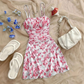 👗 50% DE RÉDUCTION 🌸 Robe dos nu en satin – fine bretelles, coupe courte décontractée – pour vacances à la mer ou soirées d'été 🌊