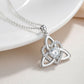 📢📢50 % DE RÉDUCTION !! ⏰Collier avec pendentif en forme de cœur au motif de nœud celtique