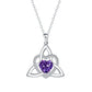 📢📢50 % DE RÉDUCTION !! ⏰Collier avec pendentif en forme de cœur au motif de nœud celtique