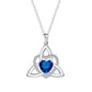 📢📢50 % DE RÉDUCTION !! ⏰Collier avec pendentif en forme de cœur au motif de nœud celtique
