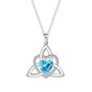 📢📢50 % DE RÉDUCTION !! ⏰Collier avec pendentif en forme de cœur au motif de nœud celtique
