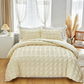 📢📢Dernier jour -50% de réduction !!⏰3-Piece Pintuck Textured Duvet Cover Set