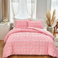 📢📢Dernier jour -50% de réduction !!⏰3-Piece Pintuck Textured Duvet Cover Set