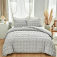 📢📢Dernier jour -50% de réduction !!⏰3-Piece Pintuck Textured Duvet Cover Set