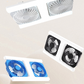 🌬️✨Ventilateur de plafond à double tête avec lumière LED – design moderne avec télécommande pour salon et chambre