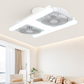 🌬️✨Ventilateur de plafond à double tête avec lumière LED – design moderne avec télécommande pour salon et chambre