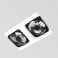 🌬️✨Ventilateur de plafond à double tête avec lumière LED – design moderne avec télécommande pour salon et chambre